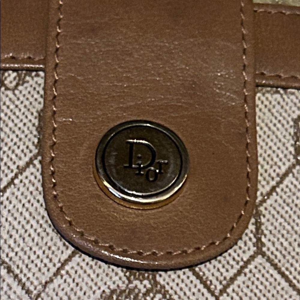 CHRISTIAN DIOR HONEYCOMB WOMEN'S PVC,LEATHER WALLET - Picture 10 of 12